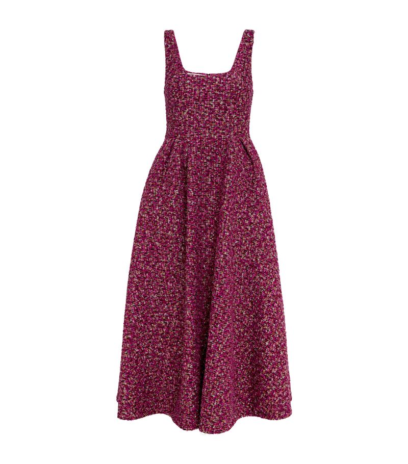 Alessandra Rich Alessandra Rich Tweed Midi Dress