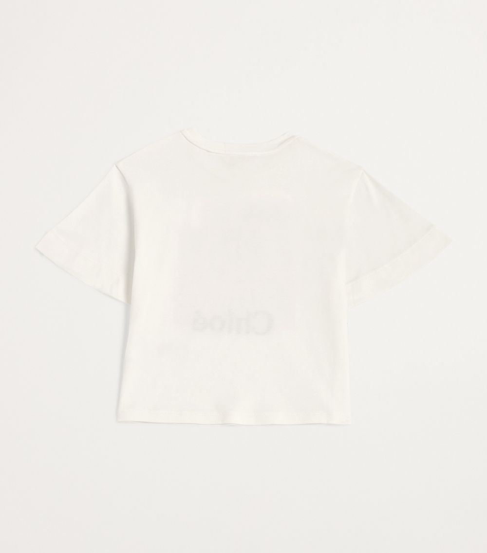 Chloé Kids Chloé Kids Cotton Logo T-Shirt (4-14 Years)