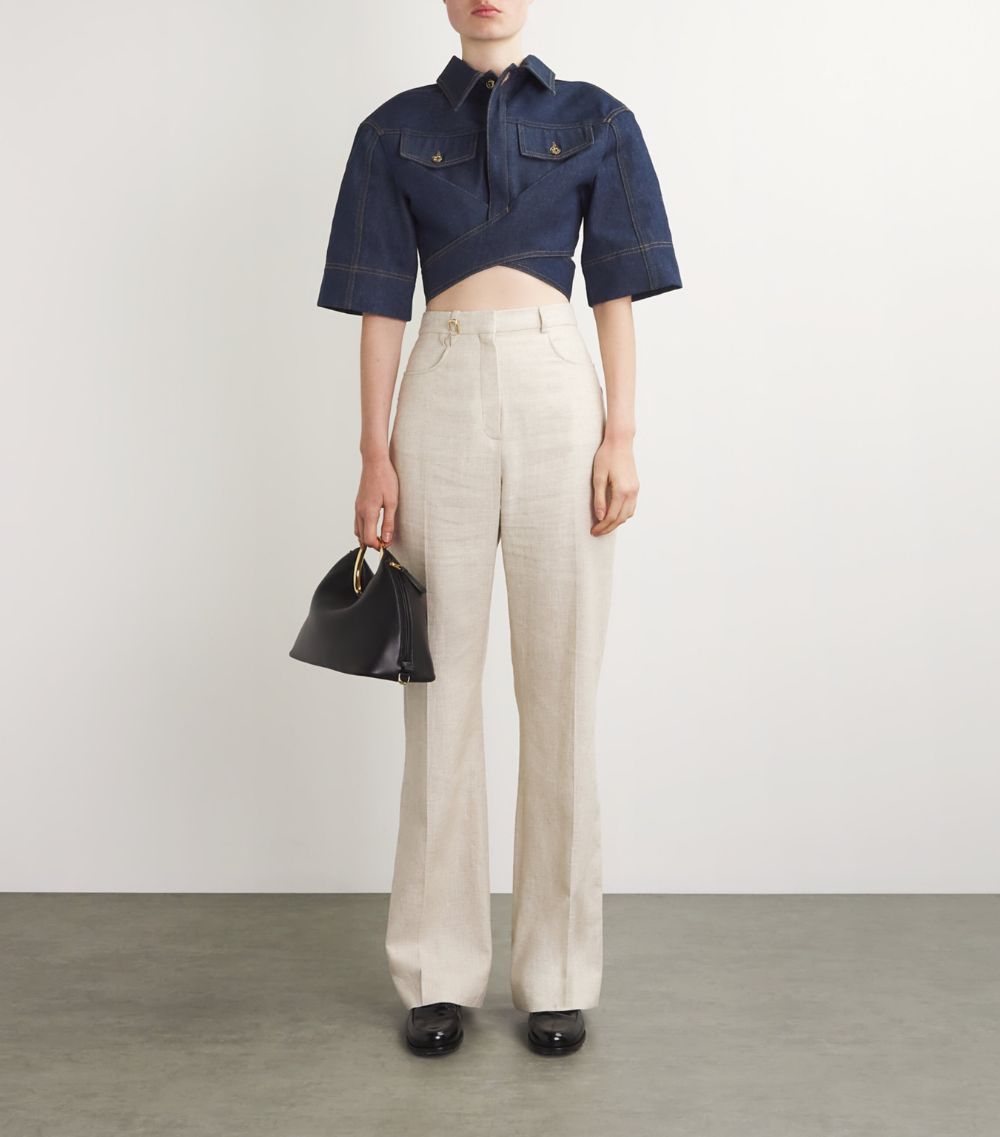 Jacquemus Jacquemus Demin Wrap-Around Shirt