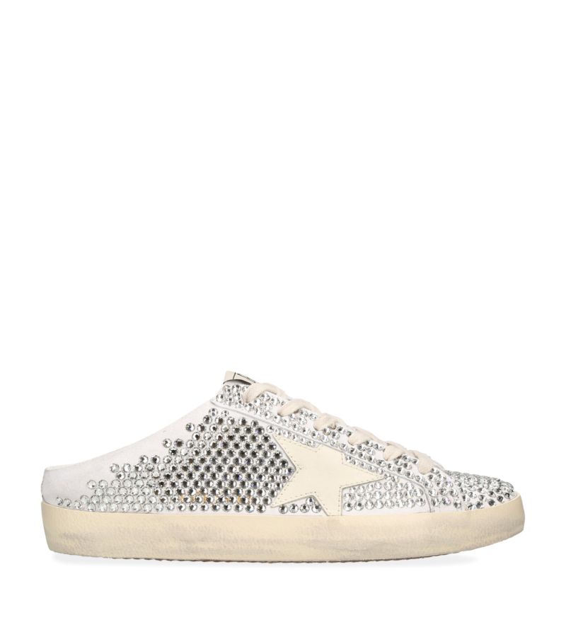 Golden Goose Golden Goose Suede Embellished Superstar Sabot Sneakers