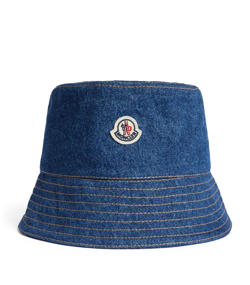 Moncler Moncler Denim Logo Bucket Hat