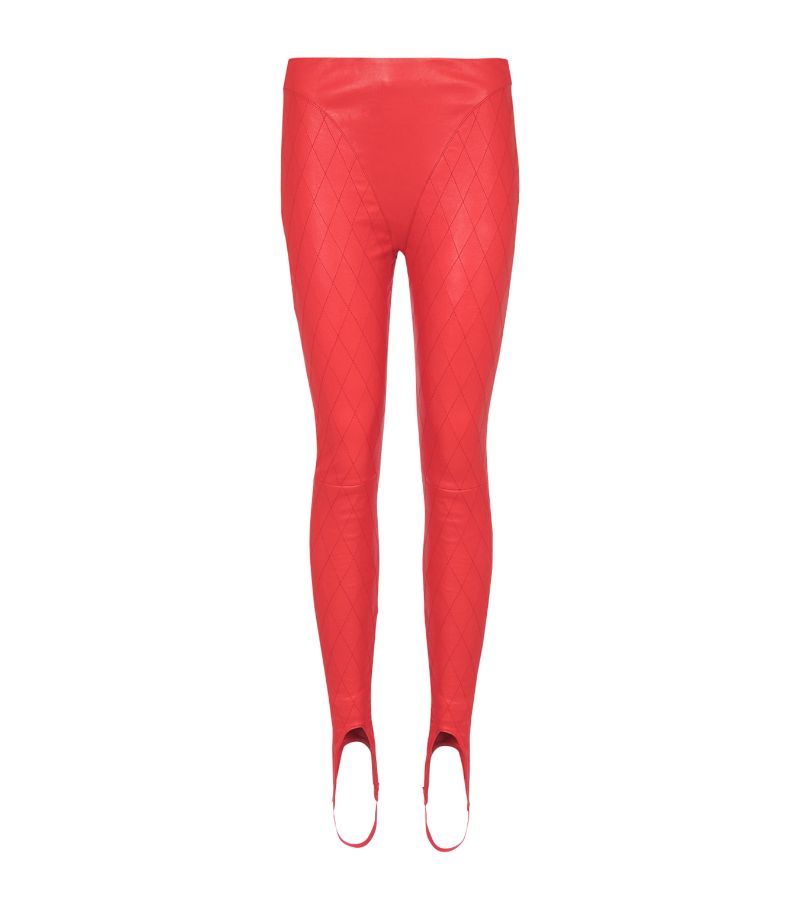 Balmain Balmain Lambskin Stirrup Leggings