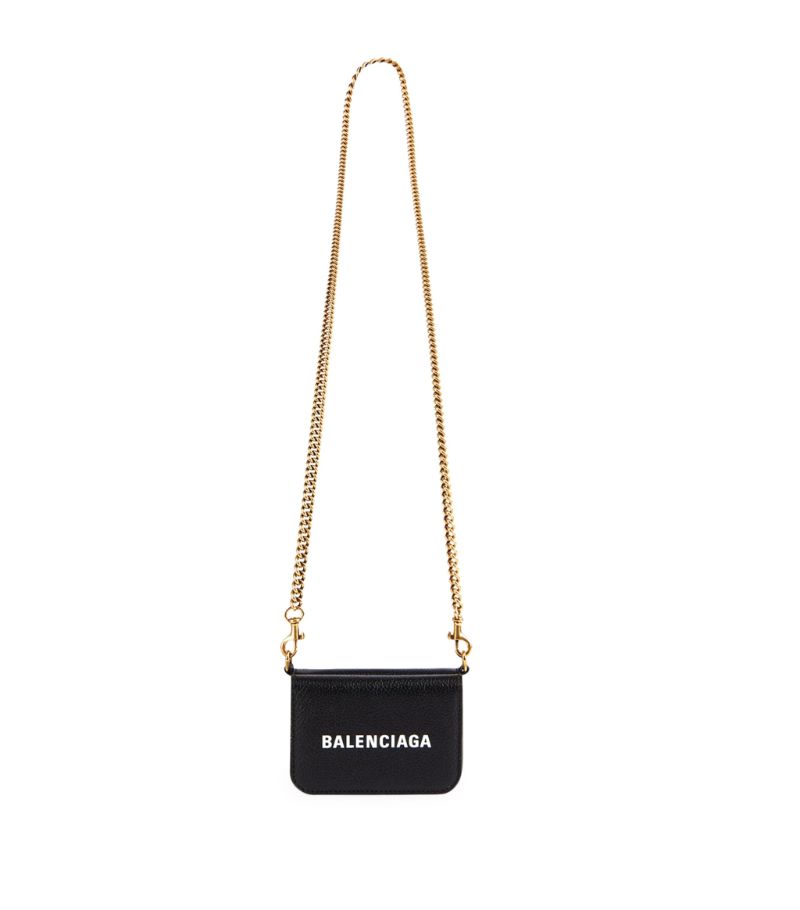 Balenciaga Balenciaga Mini Leather Chain Wallet