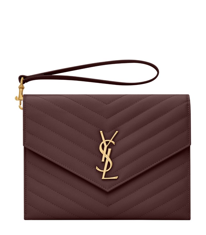 Saint Laurent Saint Laurent Monogram Saint Laurent Matelassé Clutch Pouch