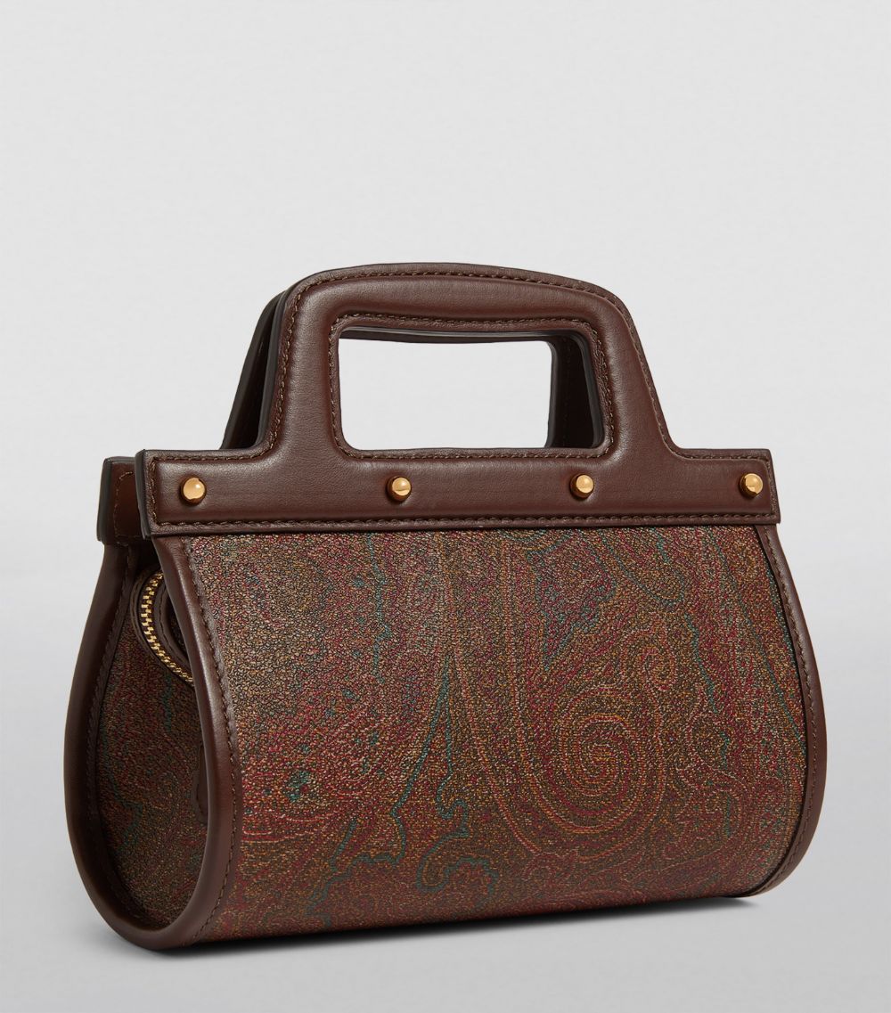 Etro Etro Leather Paisley Top-Handle Bag