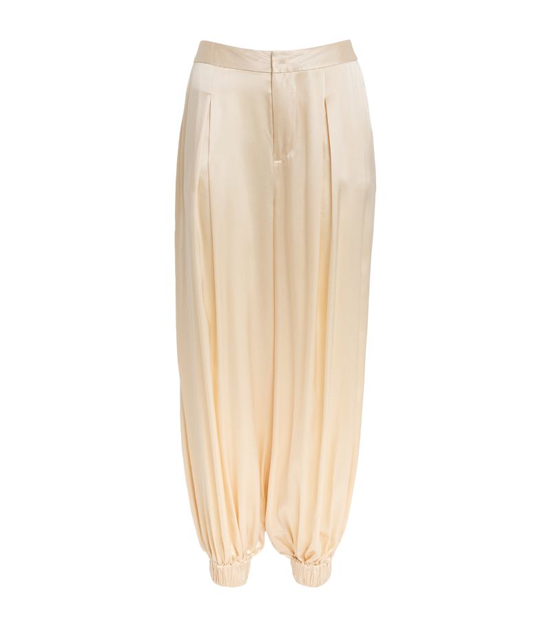 L'Agence L'Agence Silk Palmer Tapered Trousers