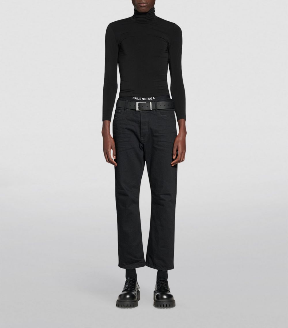 Balenciaga Balenciaga Distressed Cropped Jeans