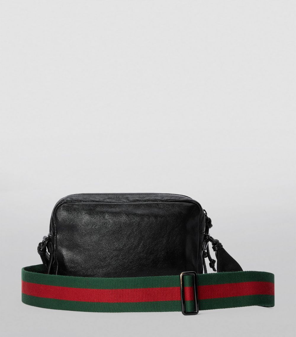 Gucci Gucci Leather Double G Cross-Body Bag