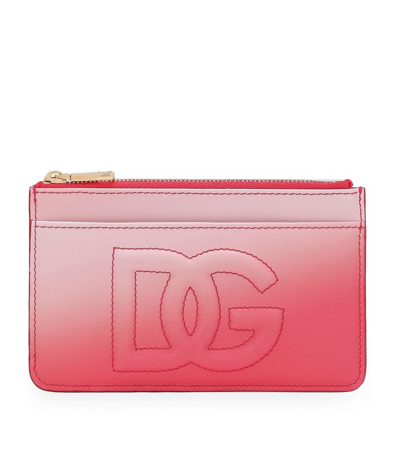 Dolce & Gabbana Dolce & Gabbana Leather Gradient Zip Card Holder