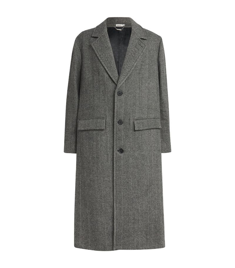 Simkhai Simkhai Wool-Blend Herringbone Overcoat