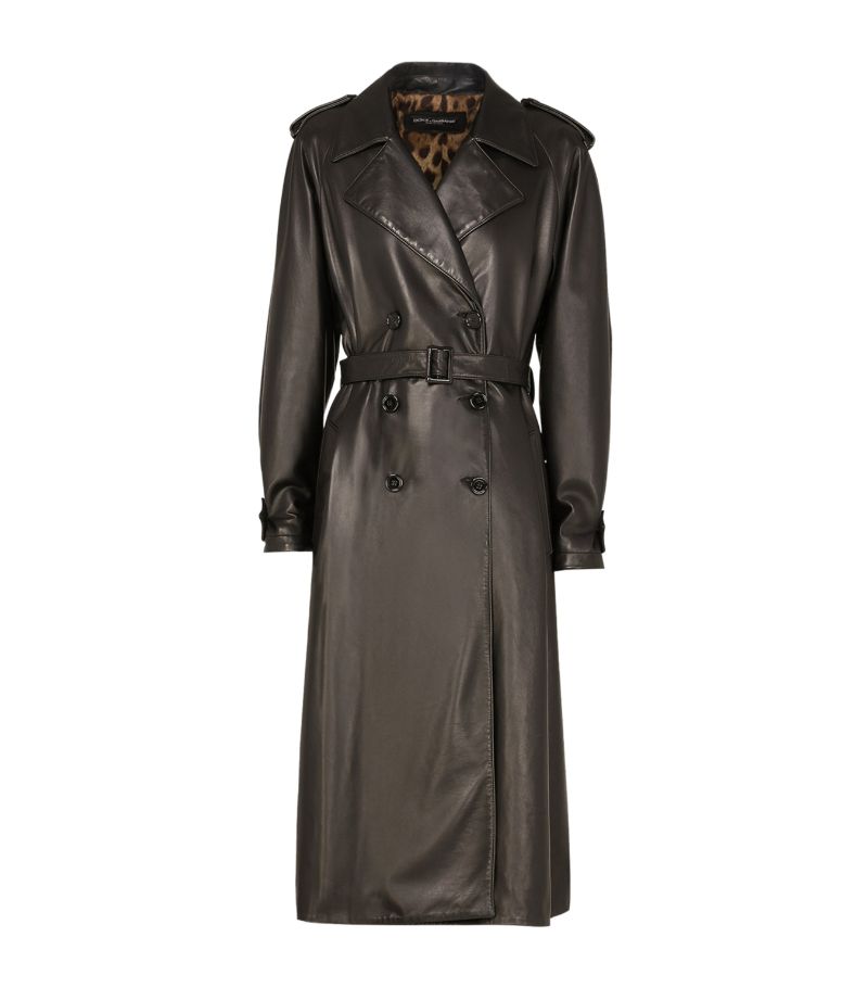 Dolce & Gabbana Dolce & Gabbana Lambskin Trench Coat