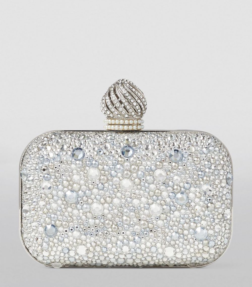 Jimmy Choo Jimmy Choo Mini Crystal-Embellished Cloud Clutch Bag