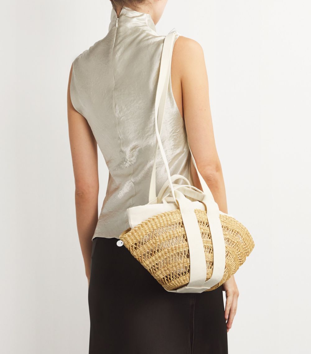 Muun Muun Mini Straw Sophie Top-Handle Bag