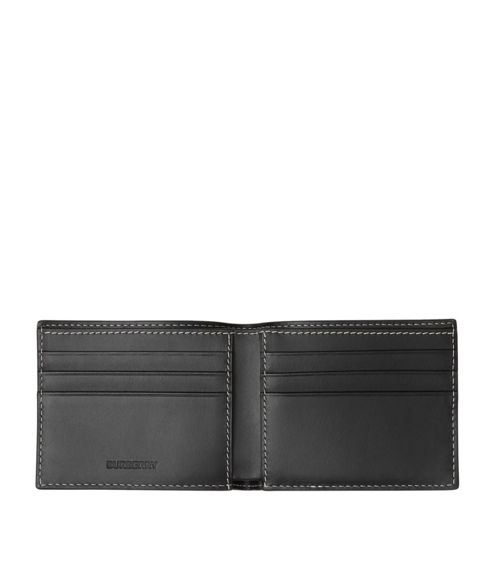 Burberry Burberry E-Canvas Check Bifold Wallet