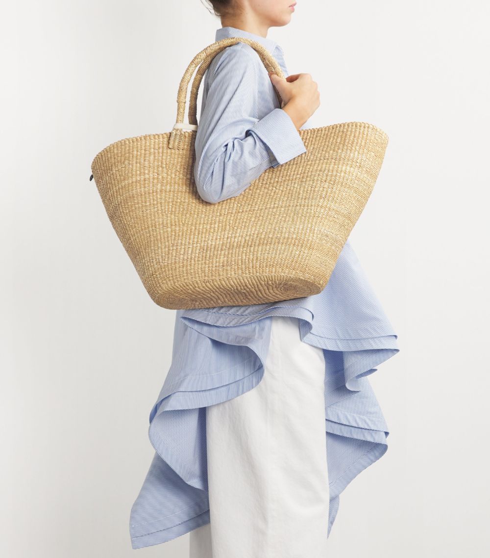 Muun Muun Straw Panier Tote Bag