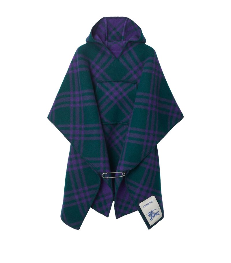 Burberry Burberry Wool Hooded Cape