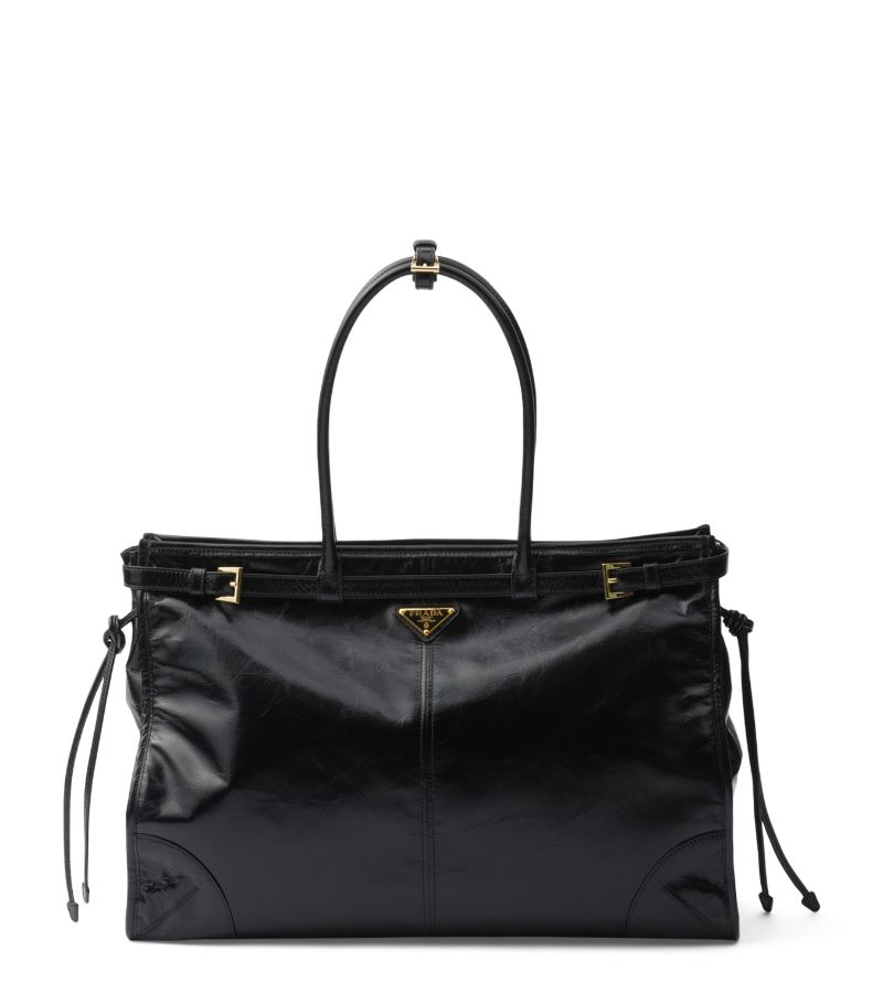 Prada Prada Large Leather Top-Handle Bag