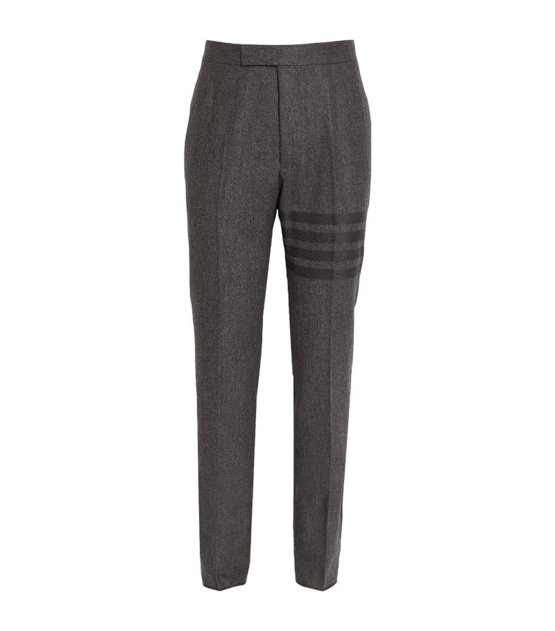 Thom Browne Thom Browne Wool-Cashmere 4-Bar Tailored Trousers