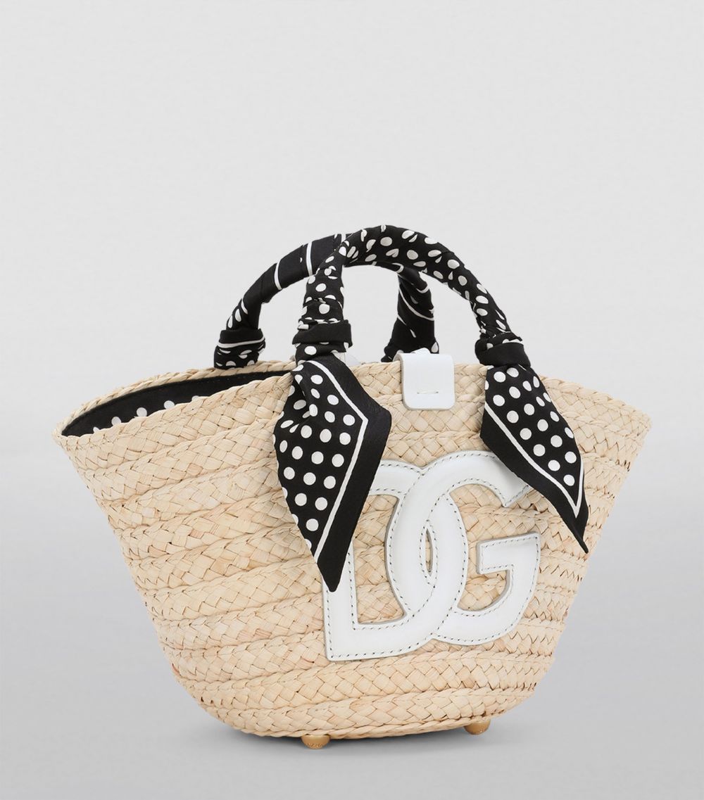 Dolce & Gabbana Dolce & Gabbana Small Straw Kendra Tote Bag