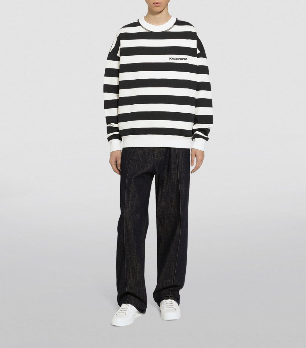 Dolce & Gabbana Dolce & Gabbana Cotton Striped Sweatshirt