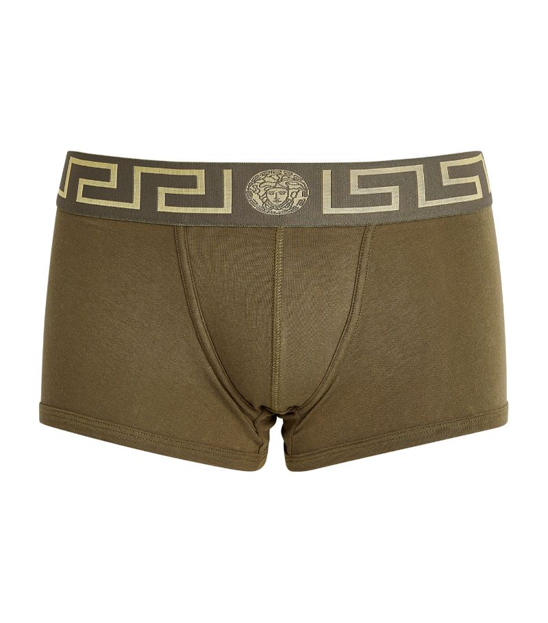 Versace Versace Low-Rise Iconic Greca Trunks