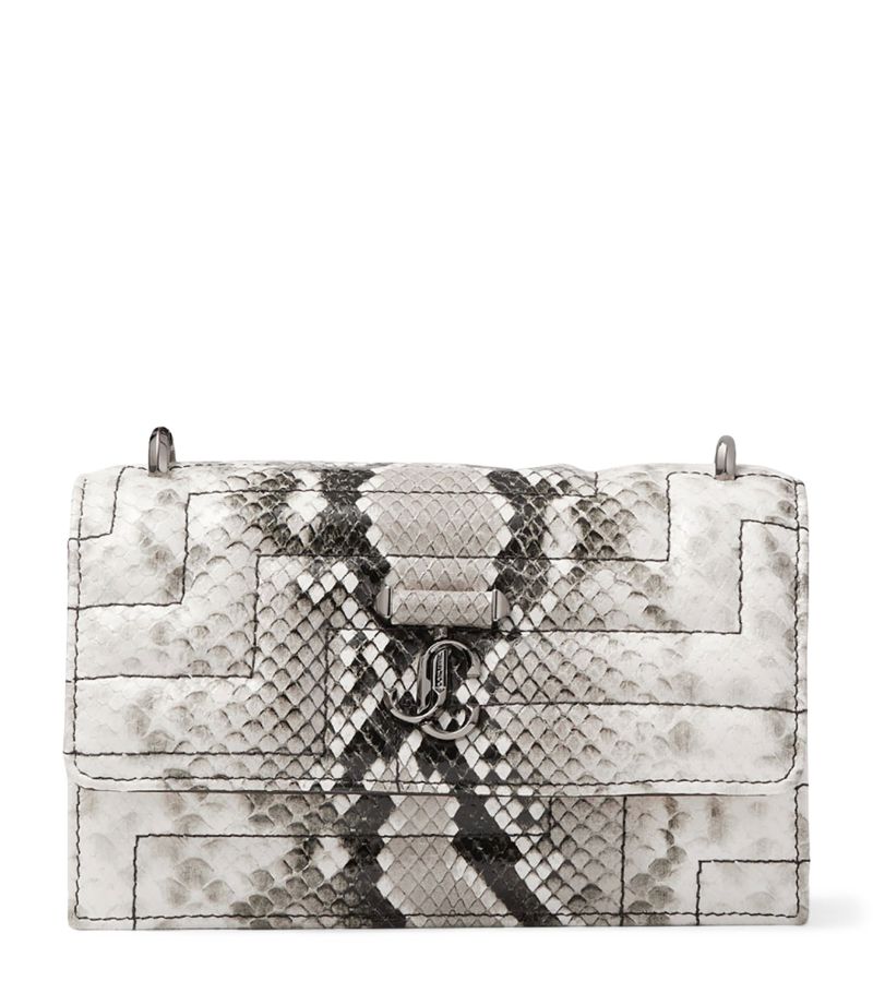 Jimmy Choo Jimmy Choo Mini Snakeskin-Effect Avenue Shoulder Bag