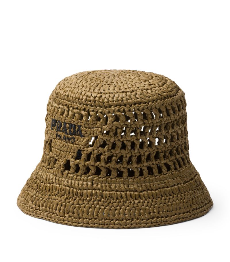 Prada Prada Woven Bucket Hat