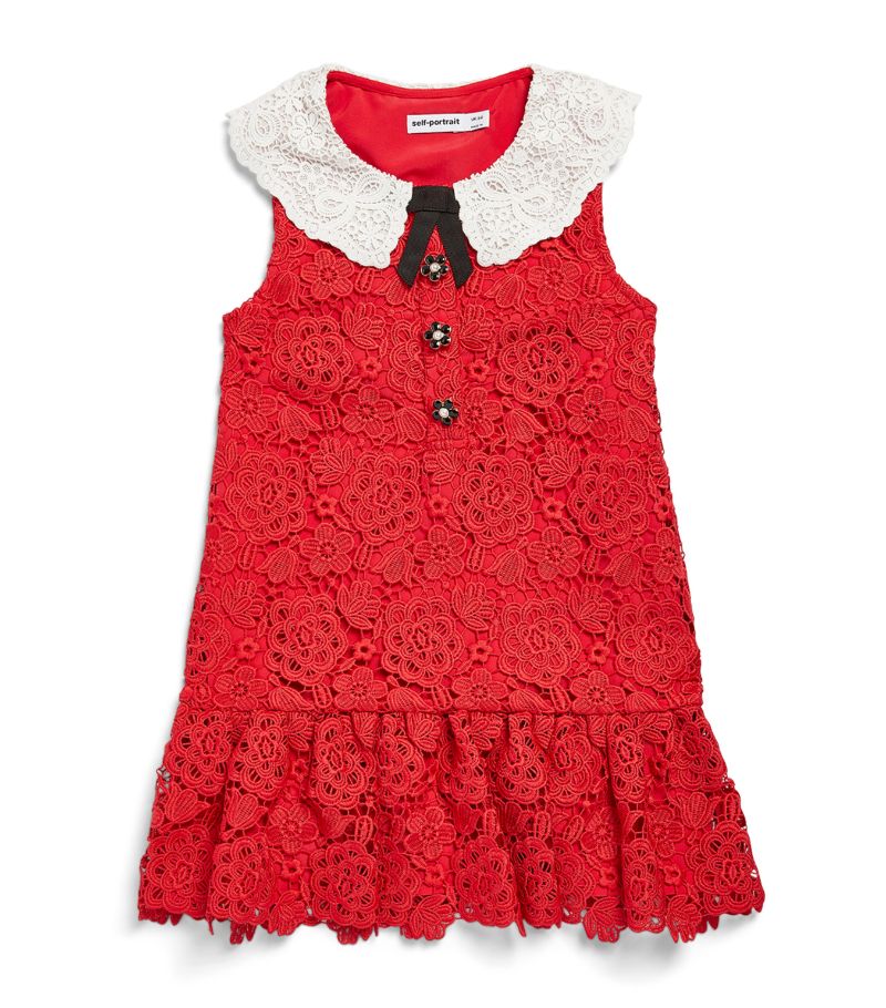 Self-Portrait Kids Self-Portrait Kids Lace-Collar Sleeveless Dress (3-12 Years)