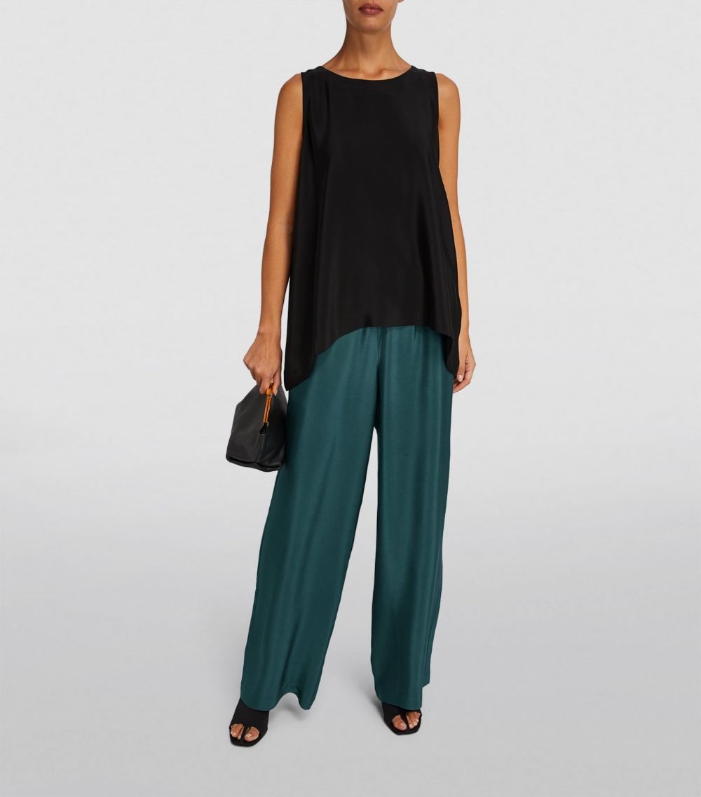 Eskandar Eskandar Silk Wide-Leg Trousers