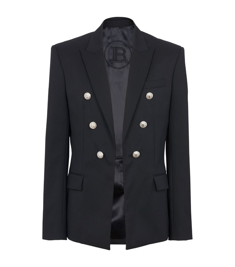 Balmain Balmain Wool Button-Detail Blazer