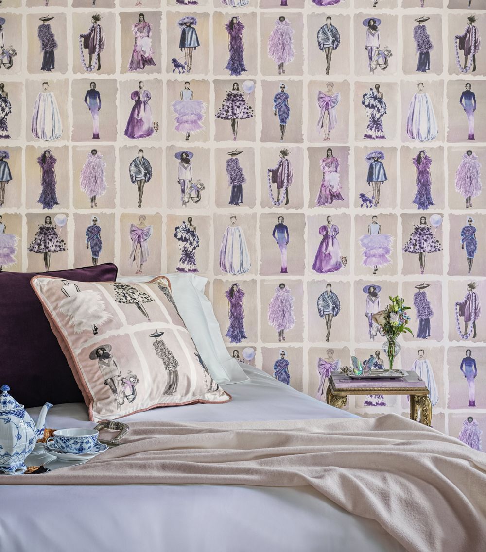  Cole & Son X Harrods Interior Design 175 Anniversary Edition Couture Carousel Wallpaper - Lavender