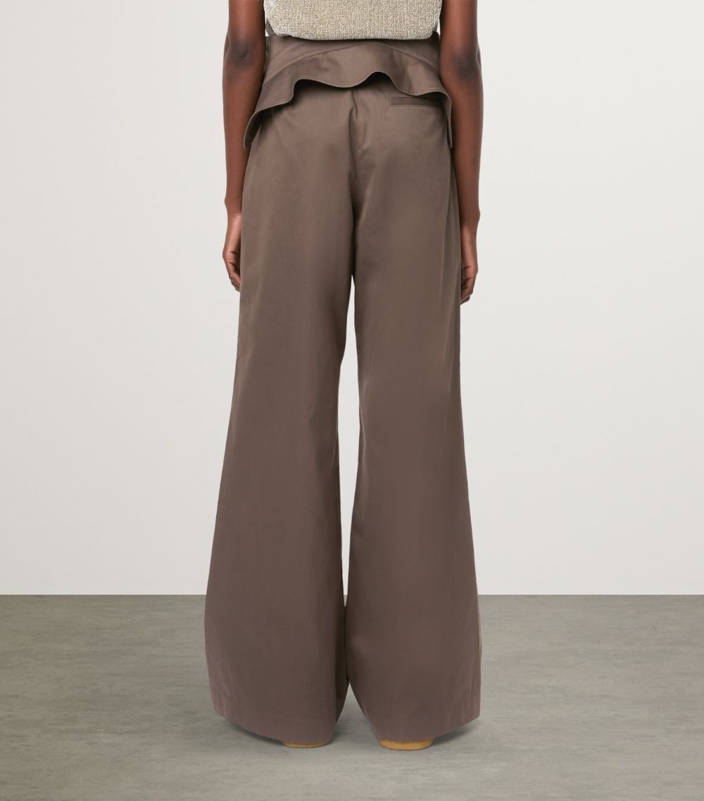 Jw Anderson Jw Anderson Fold-Over Trench Trousers