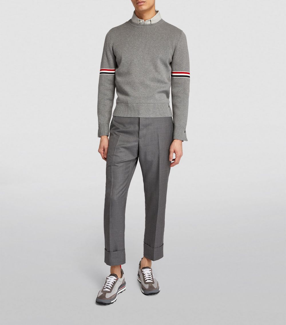 Thom Browne Thom Browne Tricolour-Detail Sweater