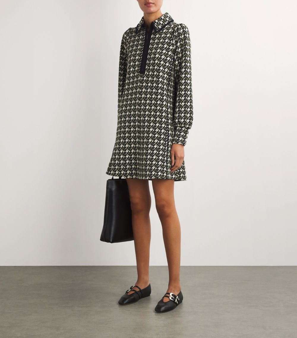 Me+Em Me+Em Ponte-Jersey Houndstooth Dress