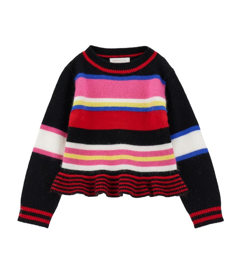 Monnalisa Monnalisa Striped Peplum Sweater (2-16 Years)