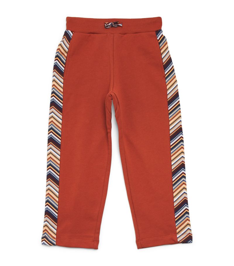 Missoni Kids Missoni Kids Cotton Zig-Zag Trim Sweatpants (4-10 Years)