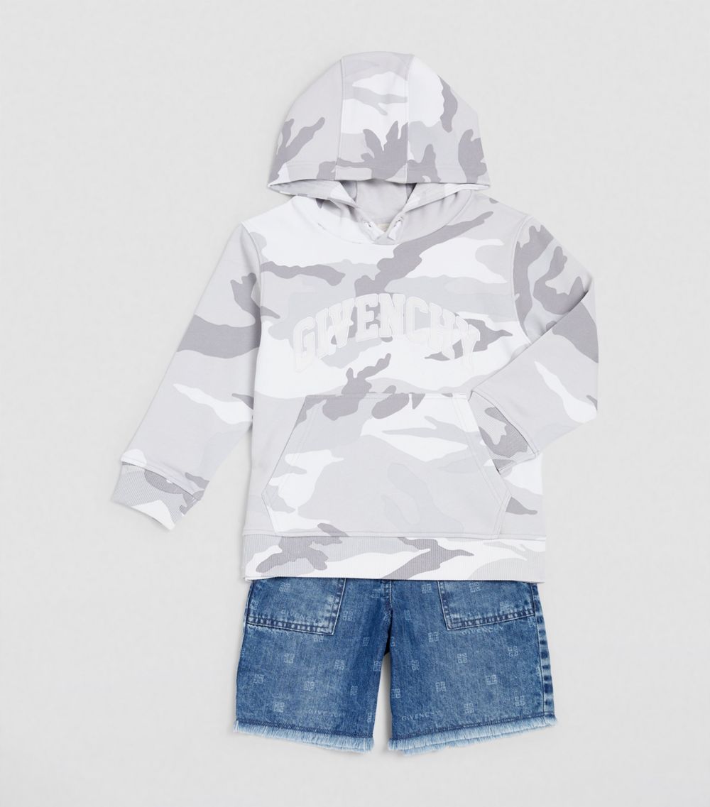 Givenchy Givenchy Kids Camouflage Print Logo Hoodie (4-12+ Years)