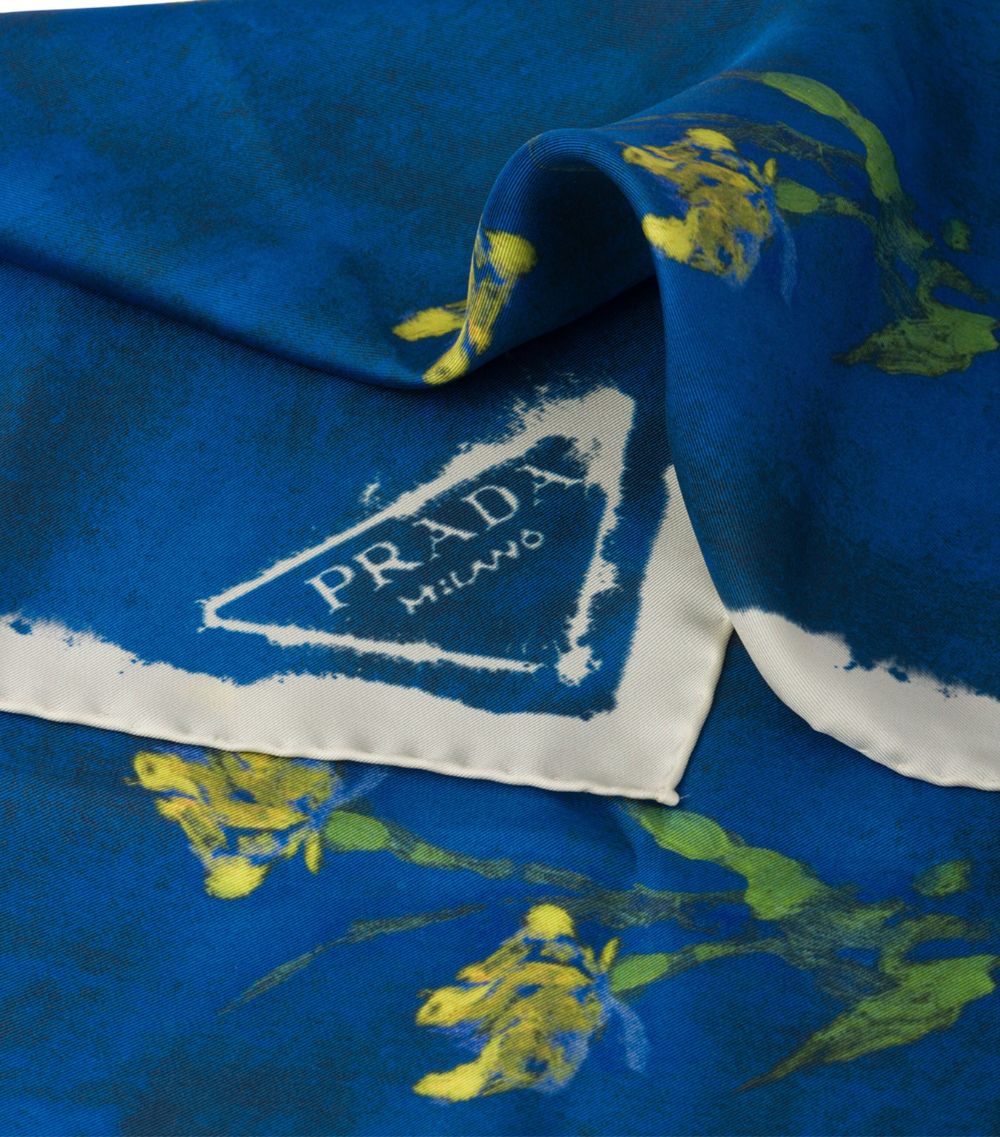 Prada Prada Silk Iris Scarf