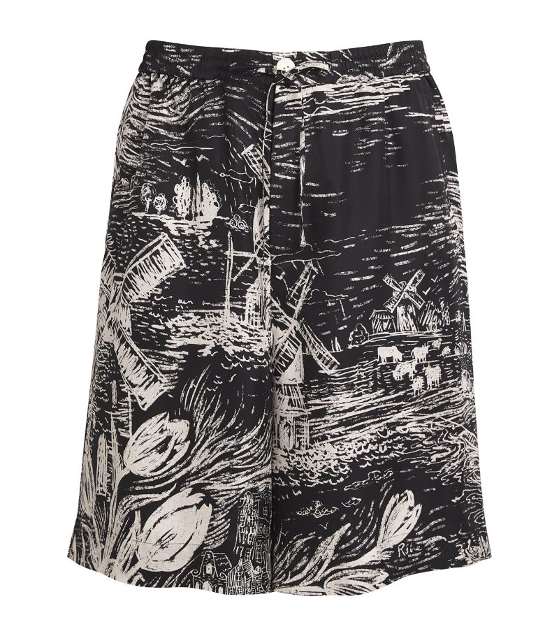 Róhe Róhe Silk Drawstring Shorts