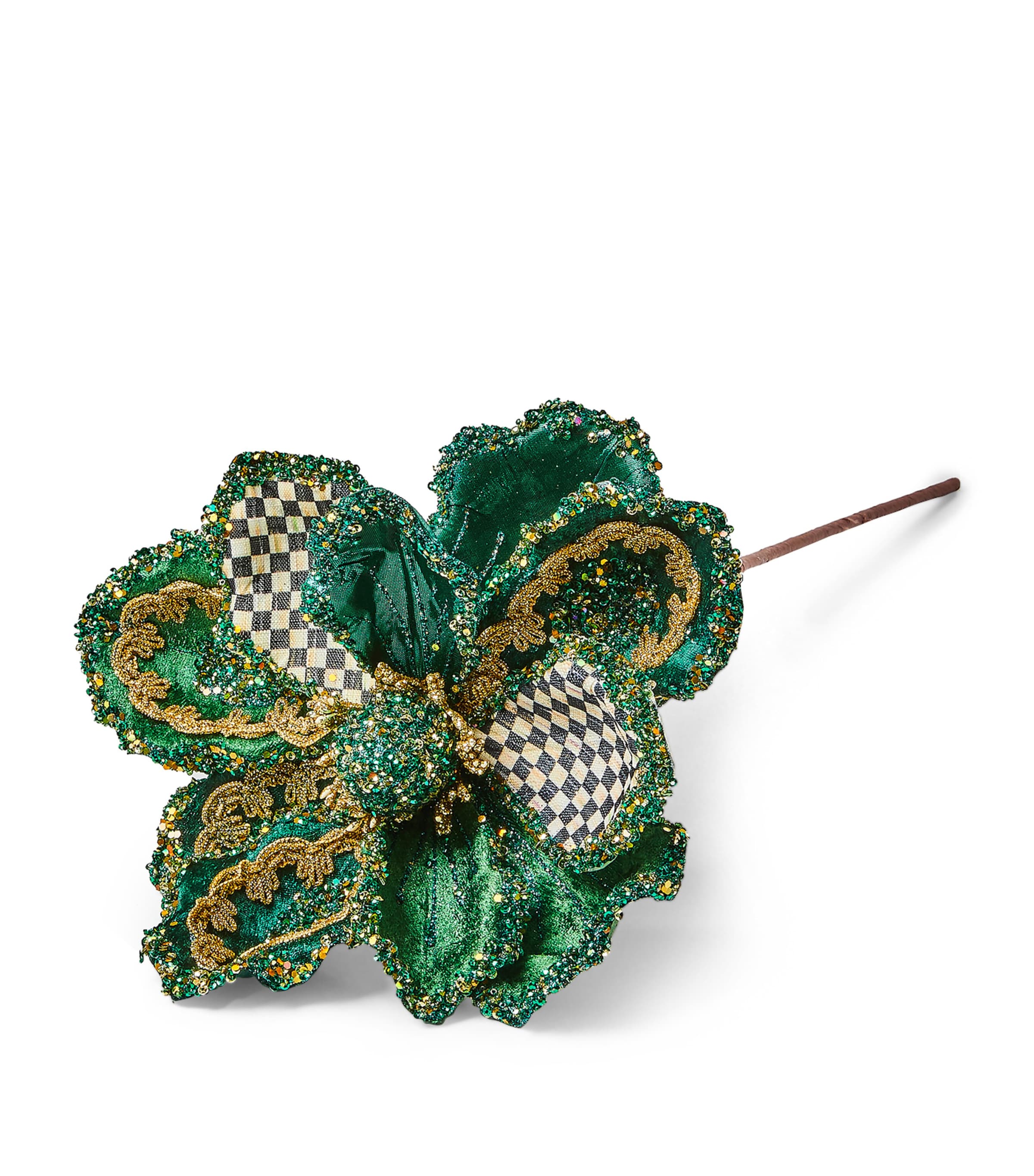 Mackenzie-Childs MacKenzie-Childs Emerald Luxe Magnolia Stem