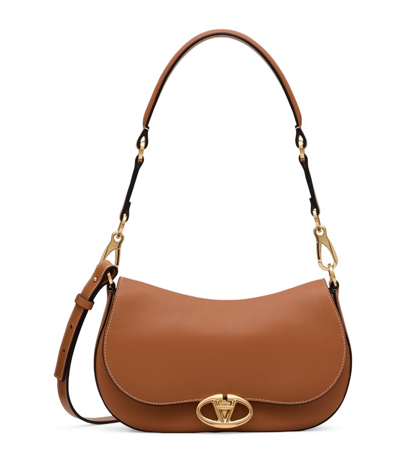 VALENTINO GARAVANI Valentino Garavani Small Leather Ohval Shoulder Bag