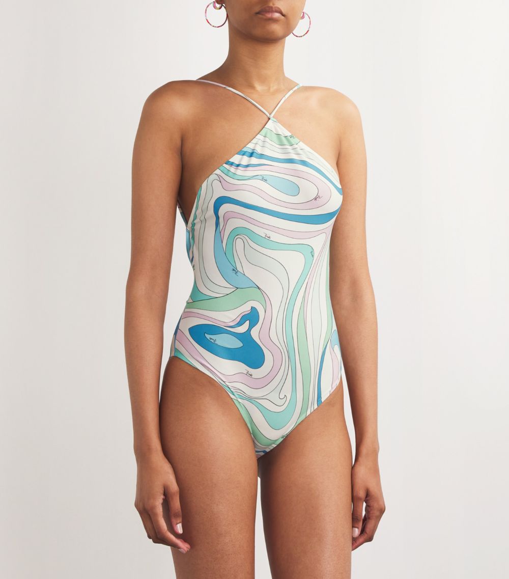 Emilio Pucci Pucci Marmo Print Swimsuit