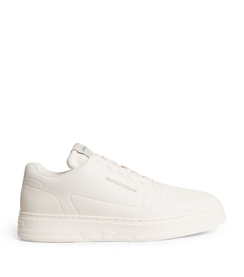 Emporio Armani Emporio Armani Leather Low-Top Sneakers