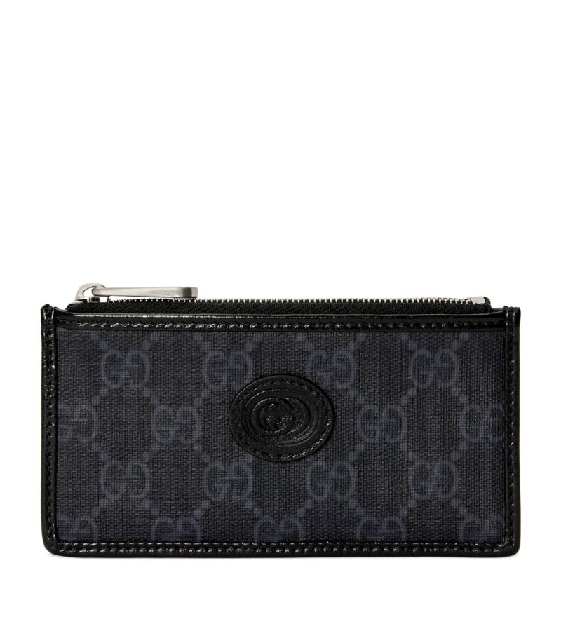 Gucci Gucci Gg Supreme Canvas Zipped Card Holder