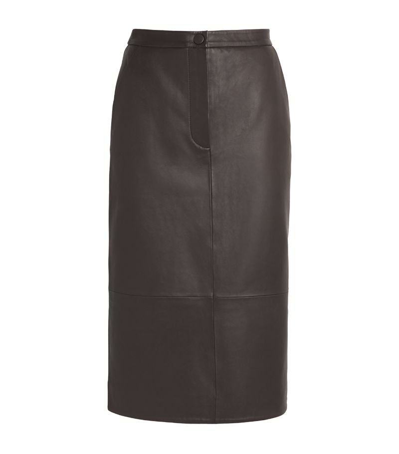 Yves Salomon Yves Salomon Nappa Leather Pencil Skirt