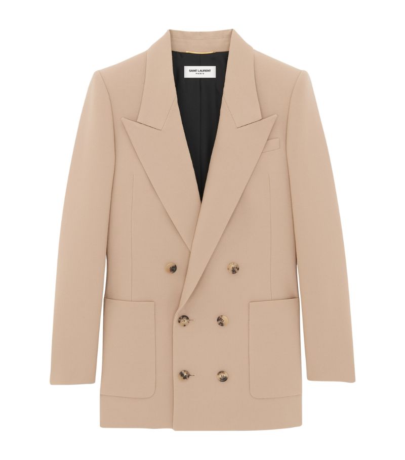 Saint Laurent Saint Laurent Wool Double-Breasted Blazer