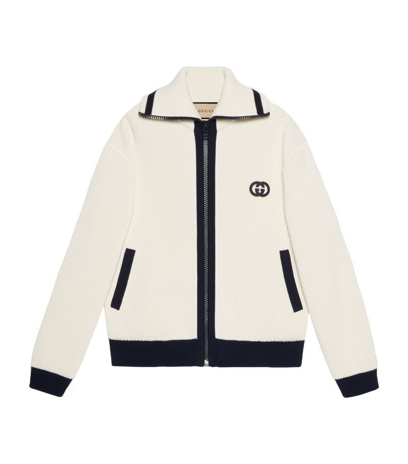 Gucci Gucci Cotton Zip-Up Cardigan