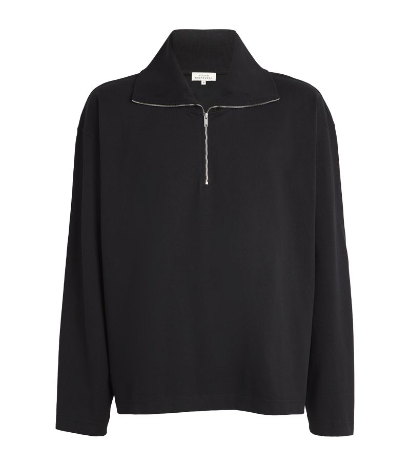 Studio Nicholson Studio Nicholson Cotton Quarter-Zip Sweater