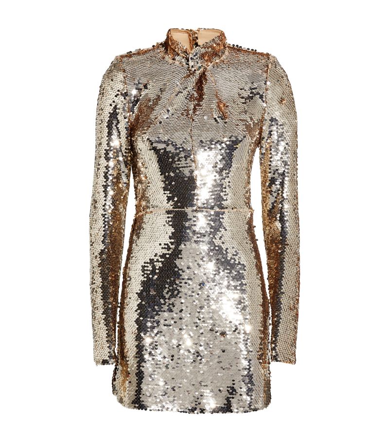 Self-Portrait Self-Portrait Sequin-Embellished Mini Dress