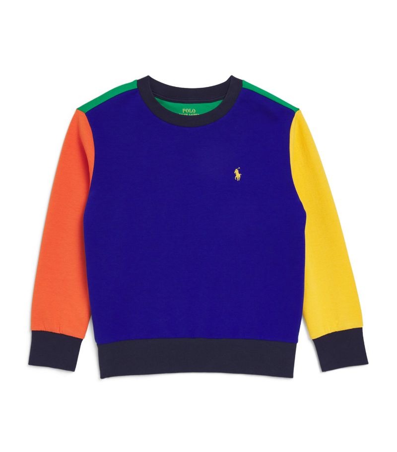 Ralph Lauren Kids Ralph Lauren Kids Cotton-Blend Colour-Block Sweatshirt (6-14 Years)